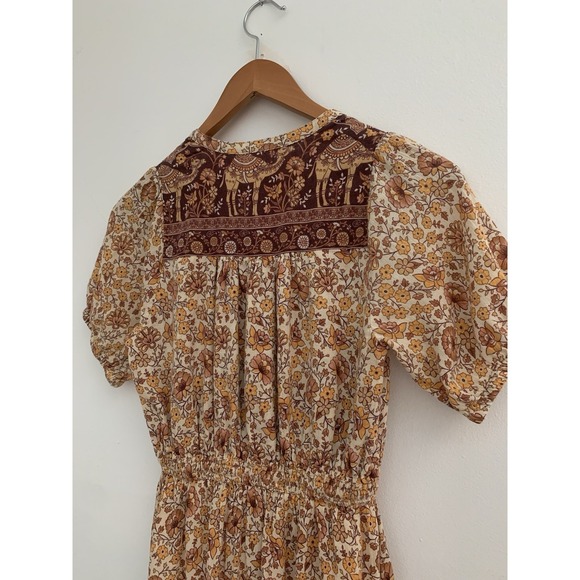 Spell And The Gypsy Collective Dress XS Maxi Sundown Brown Spice Boho Hippie - Picture 7 of 12